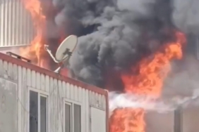 Kereste fabrikasında yangın paniği