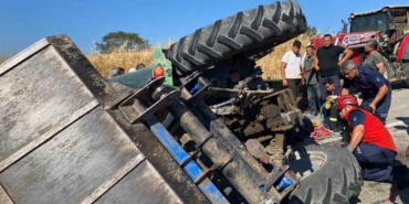 Susurluk’ta traktör kazası: 2 kişi ağır yaralandı