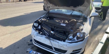 Park uygulaması yapan polise otomobil çarptı
