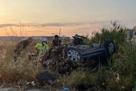 Tekirdağ’da otomobil takla attı: 2 ölü