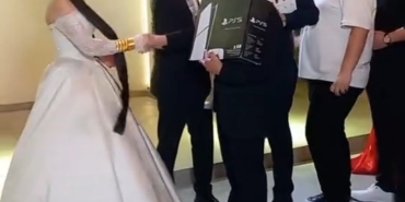 Bursa’da ilginç takı töreni