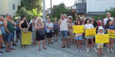 Balıkesir’de mahallelinin baz istasyonu tepkisi