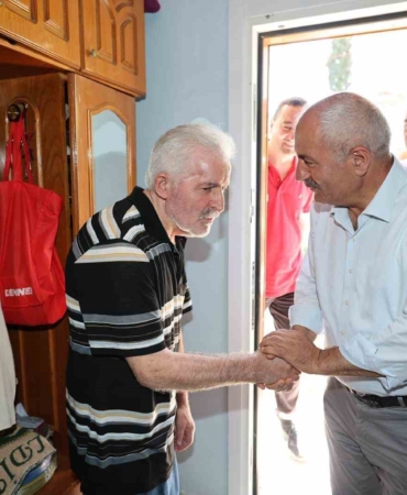 Başkan Büyükgöz’den Kıbrıs gazisine vefa ziyareti