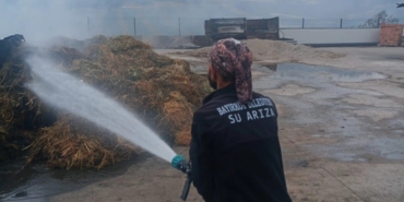 Bayırköy Belediyesi yangın bölgesinde soğutma çalışmalarına katıldı