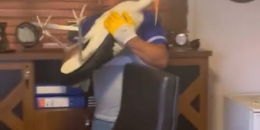 Yaralı leyleğe şefkat eli