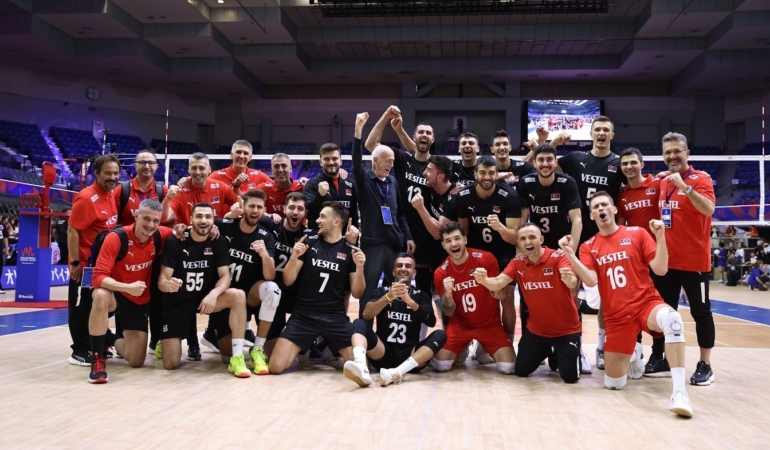 A Milli Erkek Voleybol Takımı, Almanya’yı 3-1 mağlup etti