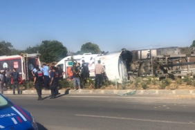Tekirdağ’da kamyon kazası: 1 yaralı