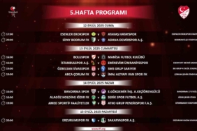 Trendyol 1. Lig’de 5 haftalık program açıklandı