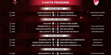 Trendyol 1. Lig’de 5 haftalık program açıklandı