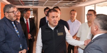 Bilecik’te KYK yurt inşaatında inceleme