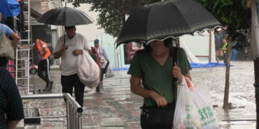 Edirne’de kuraklığın ardından sağanak yağış etkili oldu