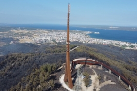 Çanakkale’de yaşanan orman yangınında yanan yerler dron ile görüntülendi
