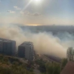Maltepe’de geniş arazi yangını