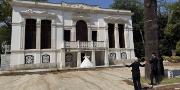 Yıldız Parkı’ndaki tarihi kasırlar evlenenlerin fotoğraf platosu oldu