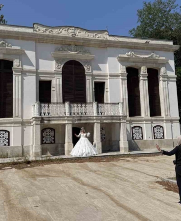 Yıldız Parkı’ndaki tarihi kasırlar evlenenlerin fotoğraf platosu oldu