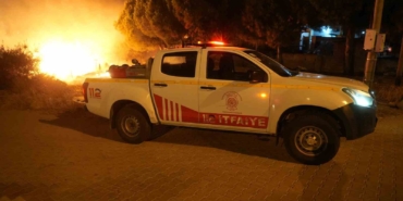 Gömeç’te otluk alandaki yangın kısa sürede söndürüldü