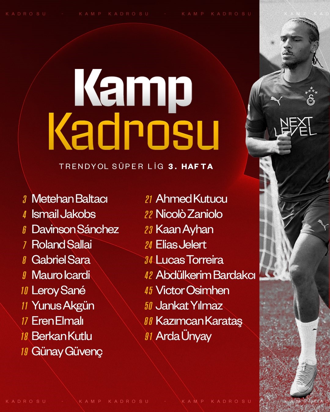 Barış Alper Yılmaz, Kayserispor maçı kamp kadrosunda yer almadı
