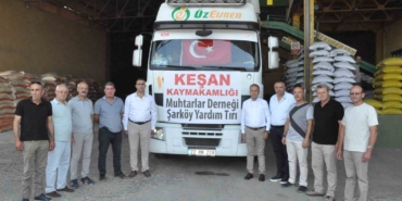 Şarköy’deki yangında zarar gören üreticilere yem yardımı