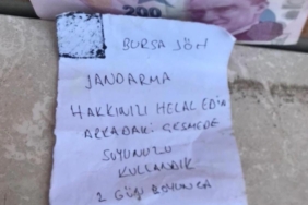 Büyükyenice Köyü’nde duygulandıran not