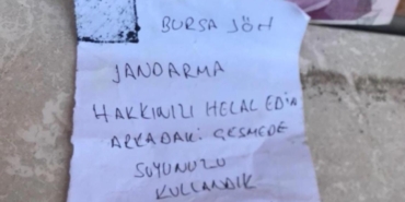 Büyükyenice Köyü’nde duygulandıran not