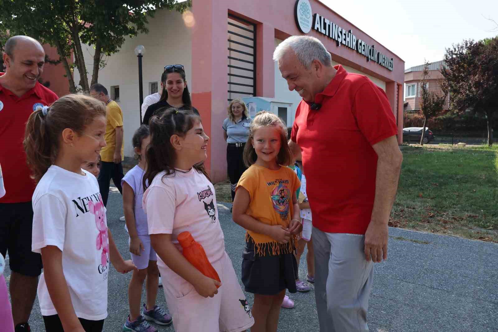 Nilüfer’de çocuklara spor sevgisi aşılanıyor