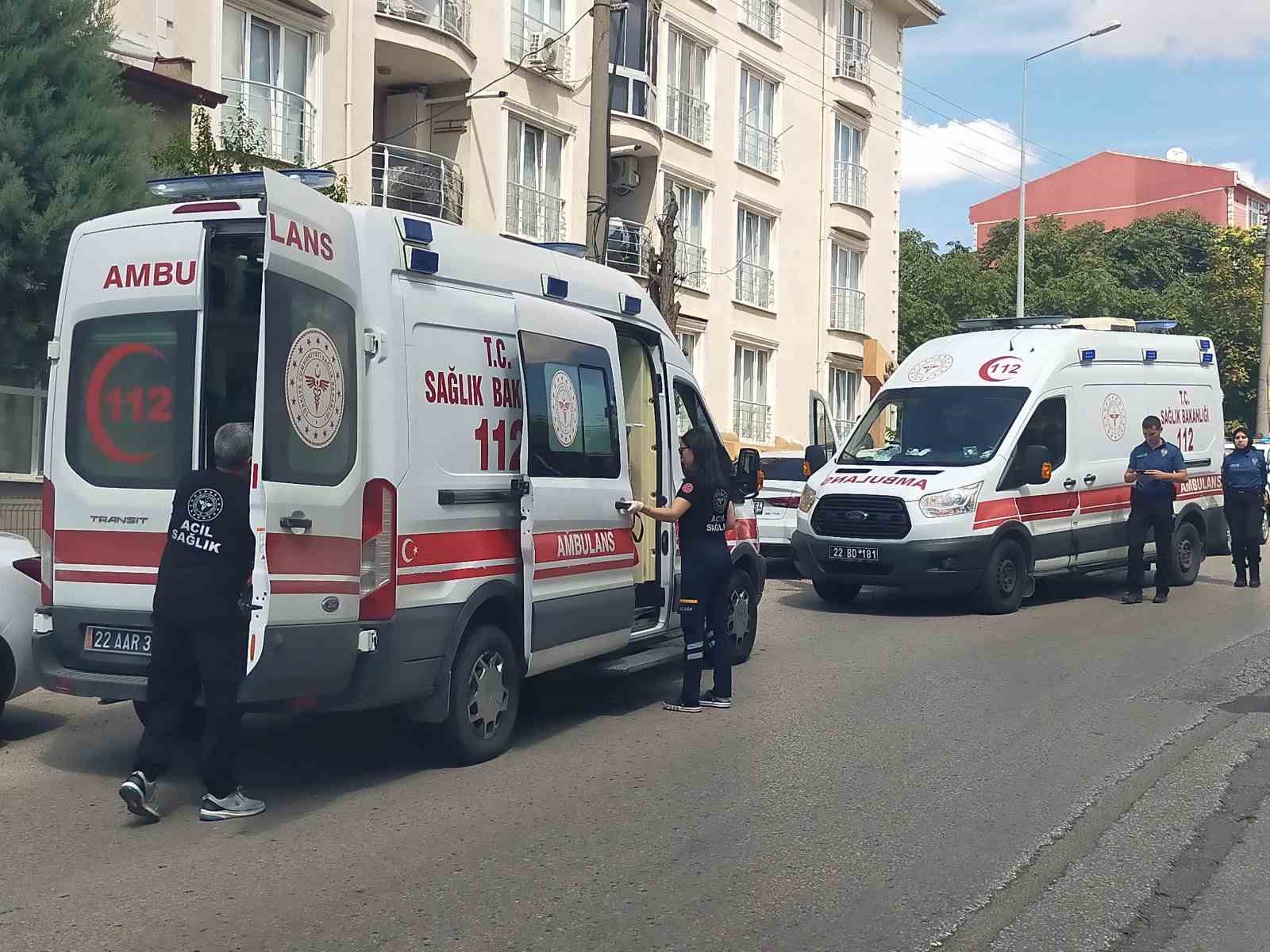 Edirne’de korkunç kaza kamerada