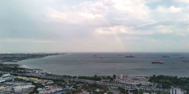 İstanbul’da fırtına sonrası gökkuşağı