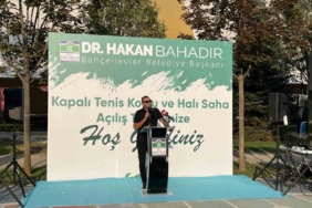 Bahçelievler Belediyesi tarafından kapalı tenis kortu ve halı saha açılışı yapıldı