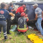 Havran’da sıkışmalı trafik kazası: Sürücü kurtarıldı