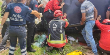 Havran’da sıkışmalı trafik kazası: Sürücü kurtarıldı