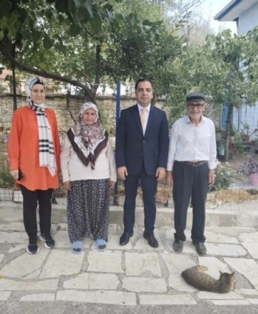 Yeni kaymakamdan ilk ziyaret gazilere