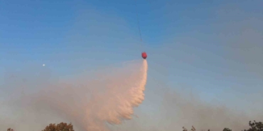 Orman yangınına havadan müdahale başladı