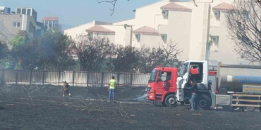 Balıkesir’de ot yangını korkuya neden olurken, bir oteli de tehdit etti