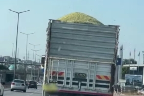 Taşıdığı yükü yola savurarak ilerledi: Cezadan kaçamadı