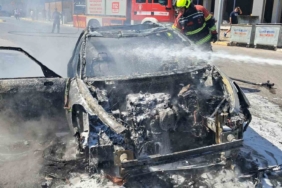 Balıkesir’de araç yangını panik oluşturdu