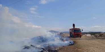 Balıkesir’de çöplük alanda çıkan yangın söndürüldü