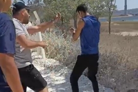 Hafriyat kamyonu sürücüsünden yabancı uyruklu vatandaşa tehdit iddiası