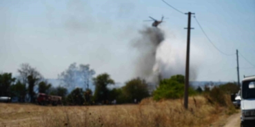 Çanakkale’de tarım arazinde yangın kontrol altına alındı