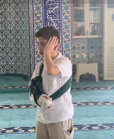 Kapaklı’da 10 yaşındaki Hami’nin okuduğu ezan cemaatten tam not aldı