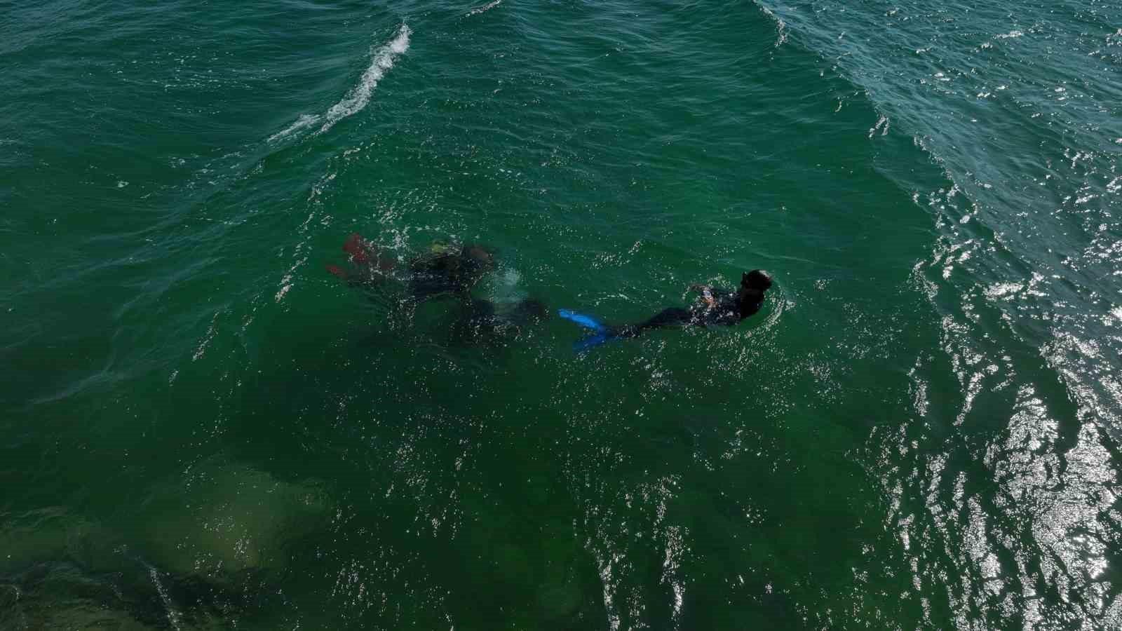 Mehmet Çevik balık adam oldu