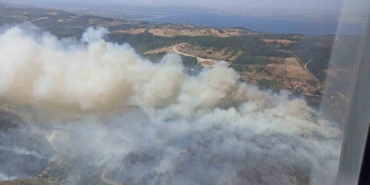 Kocaeli’de ormanı yangını nedeniyle Akçat köyü boşaltılıyor