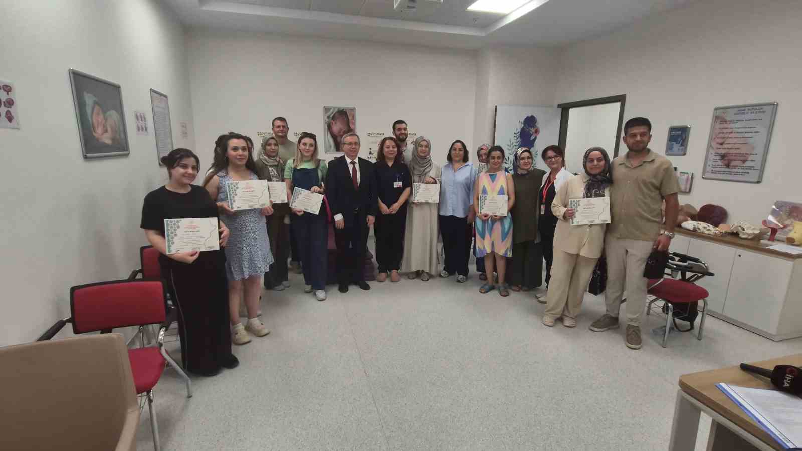 Tekirdağ Şehir Hastanesi Gebe Okulu’nda anne adayları doğuma hazırlanıyor