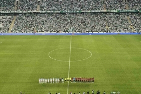 Bursaspor Eskişehirspor maçında orman şehitleri anıldı