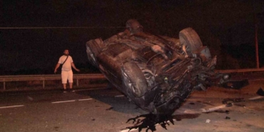 Hurdaya dönen cipten burunları kanamadan çıktılar