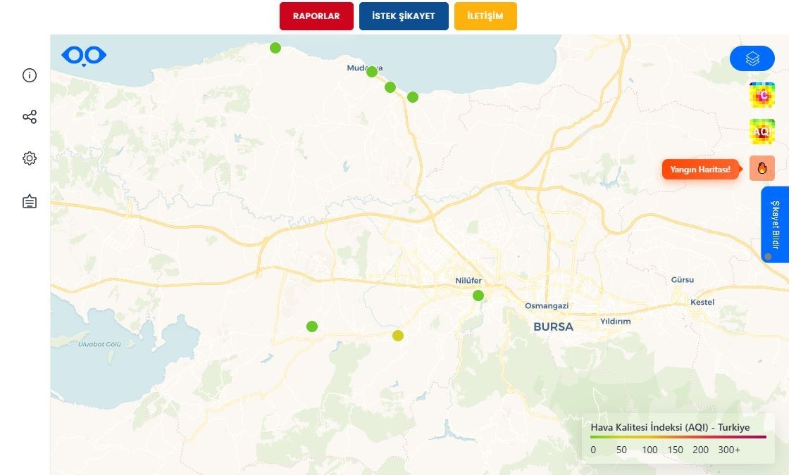 Büyükşehir’den yangın noktalarını anlık gösteren sistem