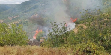 Gönen’de bahçe ve arazi yangını paniğe neden oldu