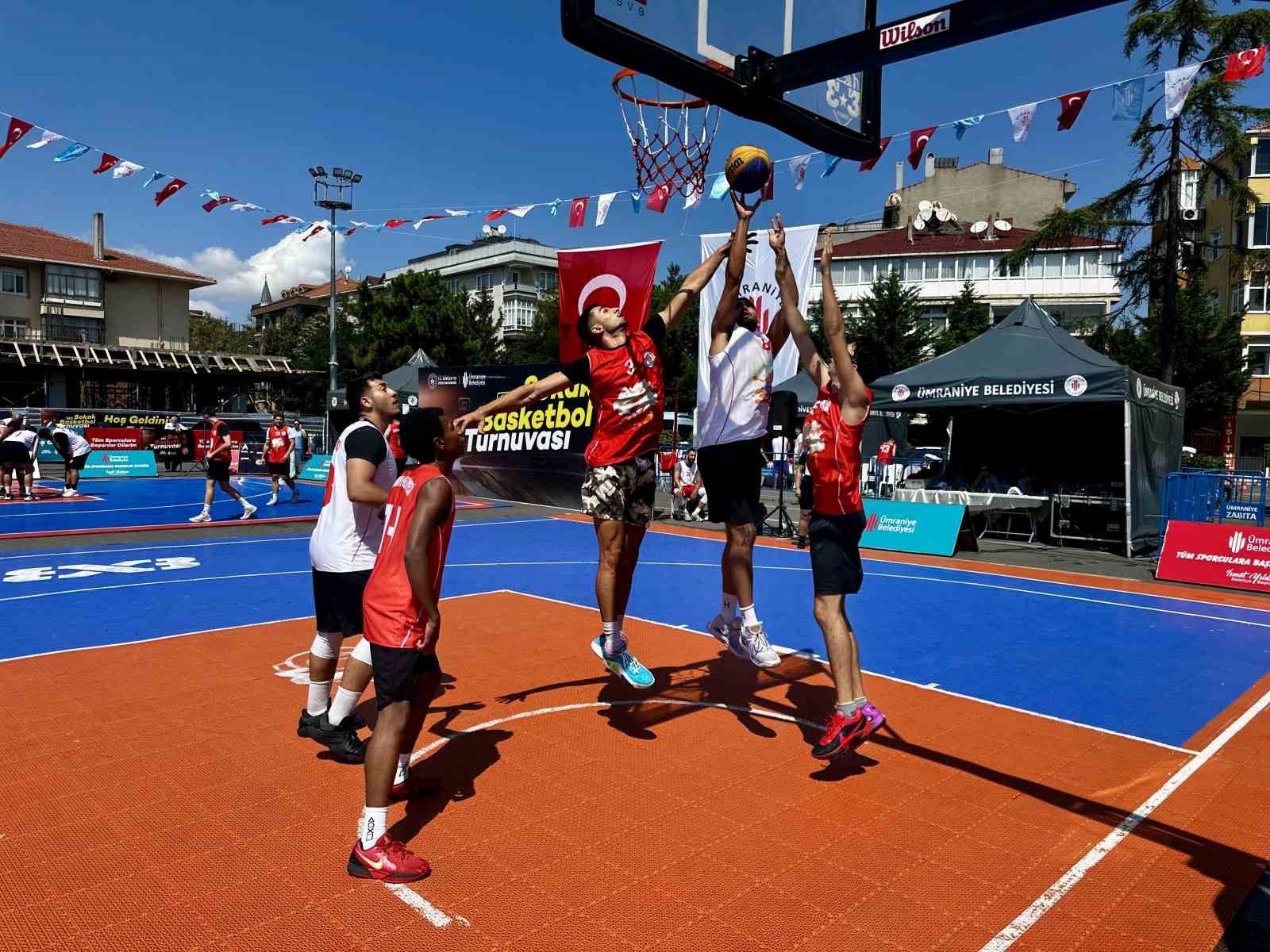Ümraniye’de ’3x3 Sokak Basketbolu’ heyecanı yaşandı