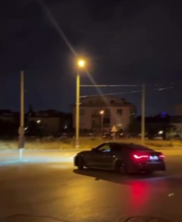 Ehliyetsiz sürücünün drifti pahalıya patladı