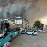 Çanakkale’de orman yangını hastaneye yaklaştı