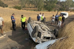 Çorlu’da otomobil takla attı: 1 yaralı